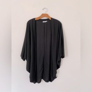 Ava Sky Black shrug / beach coverup from Fighting Eel- Designed in Honolulu! EUC